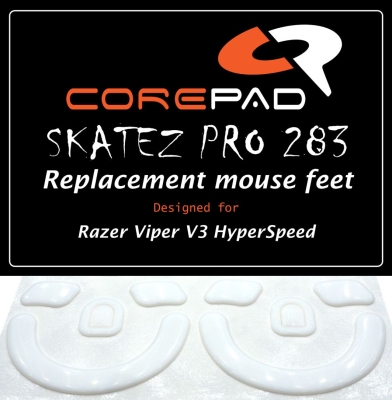 Hyperglides Hypergleits Hypergleids esptiger tiger ice arc v2 Corepad Skatez Razer Viper V3 HyperSpeed Wireless